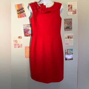 Calvin Klein Vibrant Red Midi Dress